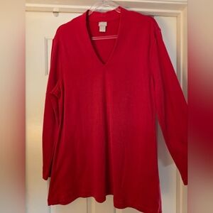 EUC Chico's V-neck Tunic - Red - Chico's Size 2